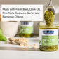 Delallo Traditional Basil Pesto, Made In Italy, Gourmet Spread, Ready To Use Pasta Sauce, Made With Olive Oil And Parmesan Chees