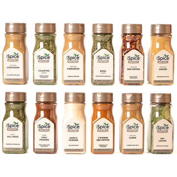 iSpice Starter Spice Set- Seasonings for Cooking, Spices and Seasonings Sets, Spices Variety Pack, Cooking Gifts for Men Home Ba