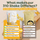 310 Nutrition All-in-One Plant-Based Meal Replacement Shake - High-Fiber Protein with Probiotics, Digestive Enzymes & Adaptogens