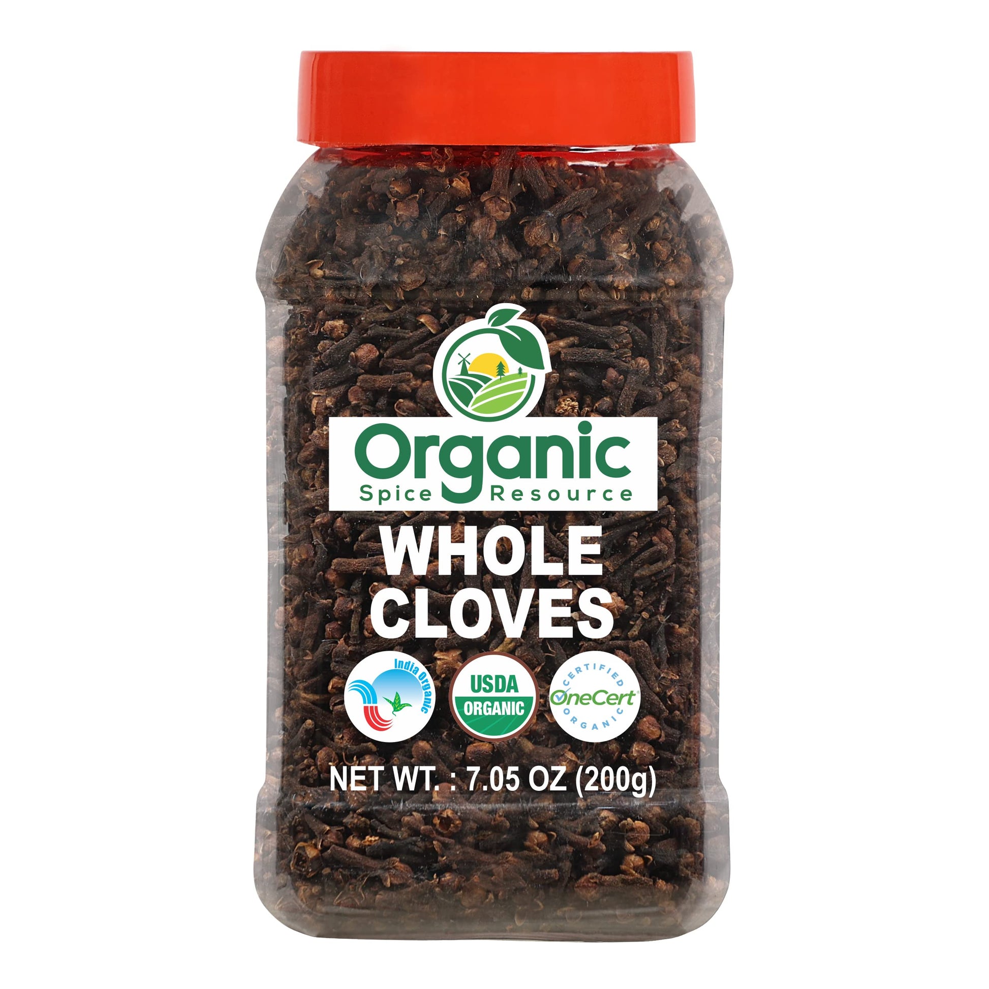 Organic Whole Cloves | 7.05 Oz Or 200G | Usda Organic Approved And Non-Gmo | Vegan | All Natural Blend - 100% Raw And Natural Fr