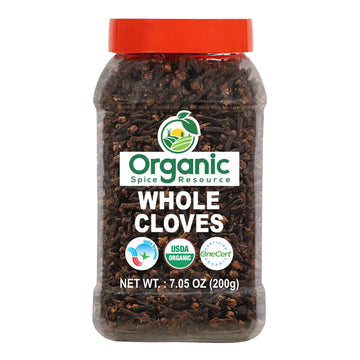 Organic Whole Cloves | 7.05 Oz Or 200G | Usda Organic Approved And Non-Gmo | Vegan | All Natural Blend - 100% Raw And Natural Fr