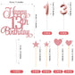 Lecferrarc 13Th Birthday Cake Decorations, 13Th Birthday Candles Cake Numeral Candles And Glitter Happy 13Th Birthday Cake Toppe