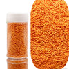 Se Si&Moos Orange Jimmies Sprinkles Edible Orange Sprinkles Soft Jimmies Soft Sprinkles For Topping Ice Cream, Cookies, Cakes, C