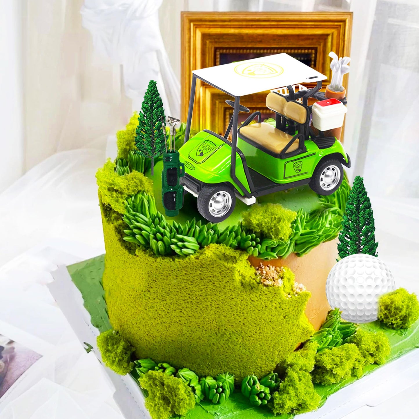 Luxury Golf Cake Decoration Heading For The Green Cake Topper Golf Themed Cake Decorations Golf Party Supplies Golf Party Favors