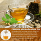 TOG999  enhanced 60 Ashwagandha Root Tea Bags  100% Natural & Pure  Ashwagandha Root Herbal Tea. No Sugar  No Caffeine  No Gluten  Vegan.