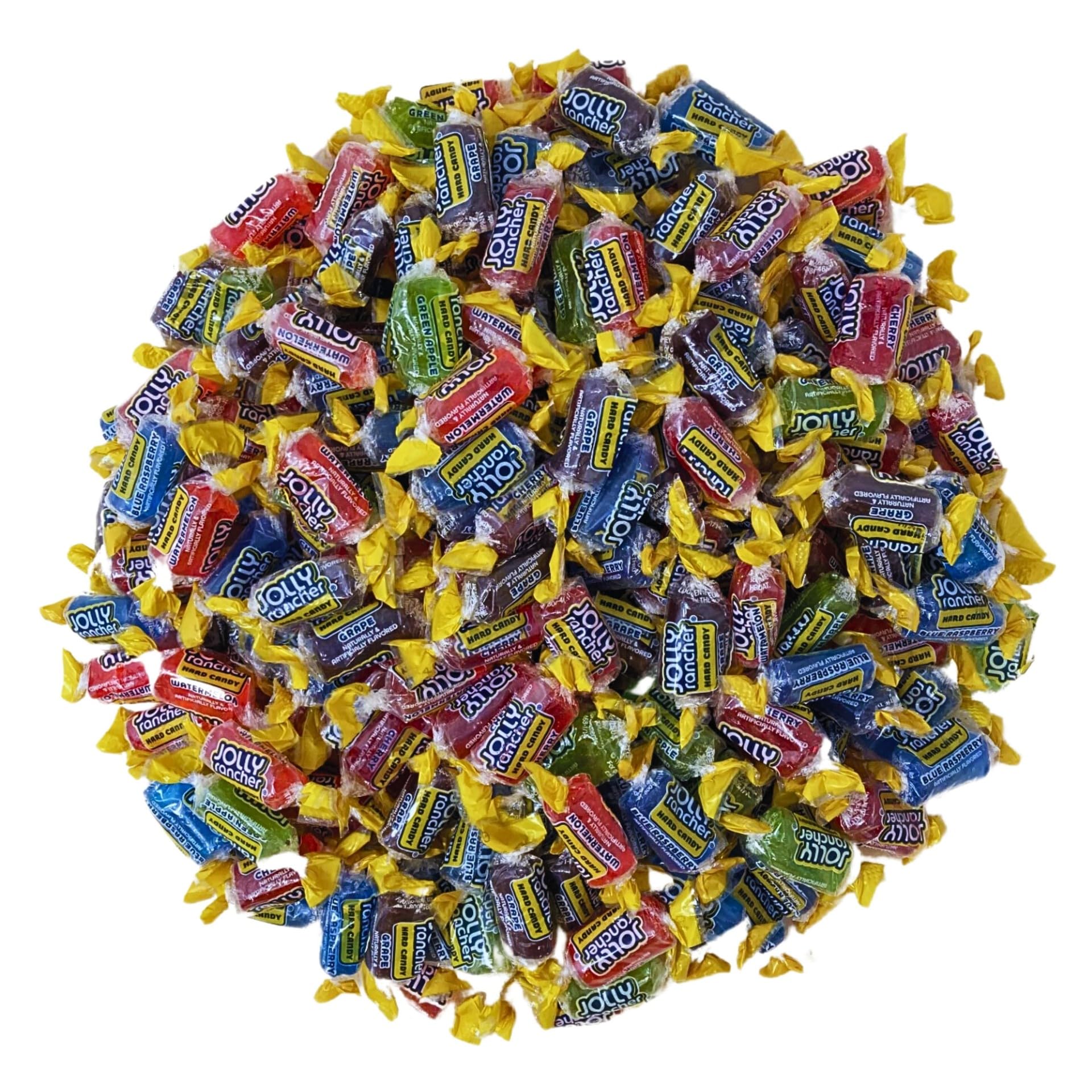 Jolly Ranchers Hard Candy Assortment 3lbs- All 5 Original Flavors Cherry, Blue Raspberry, Green Apple, Watermelon And Grape Indi