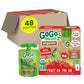 GoGo squeeZ Organic Applesauce & Fruit Puree, Apple Strawberry, 3.2 oz (Pack of 48), Unsweetened, Gluten Free, BPA Free Pouches