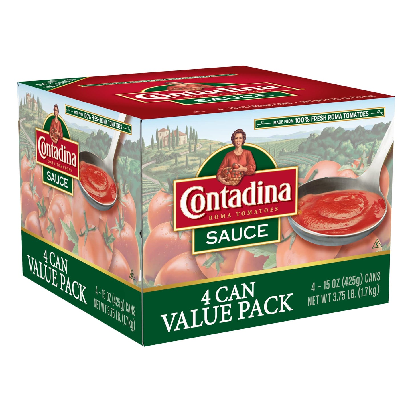 Contadina Canned Tomato Sauce, 15 Oz (Pack Of 4 Cans)