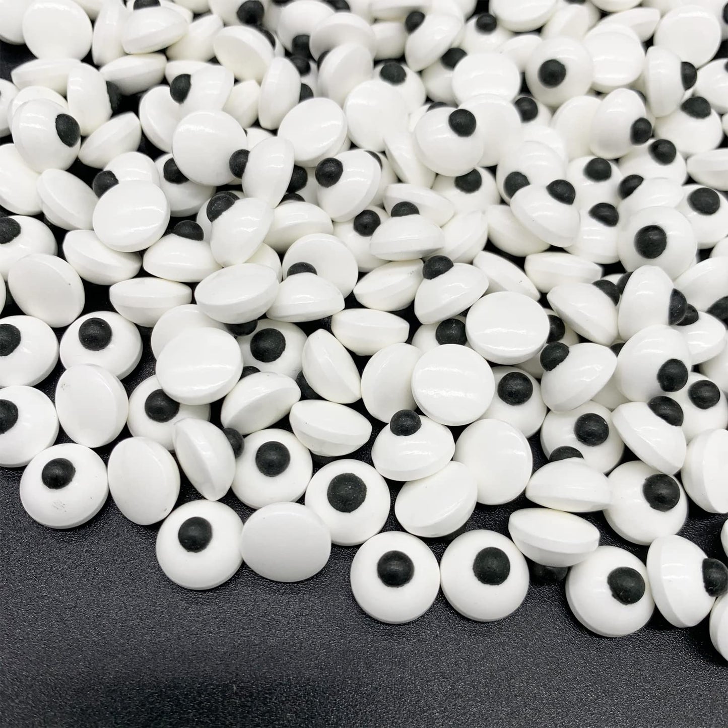 Weraru Small Candy Eyeballs Eye Ball Sweets Cake Cupcake Toppers Cookie Dessert Sprinkles Decorations Birthday Party Supplies 4.