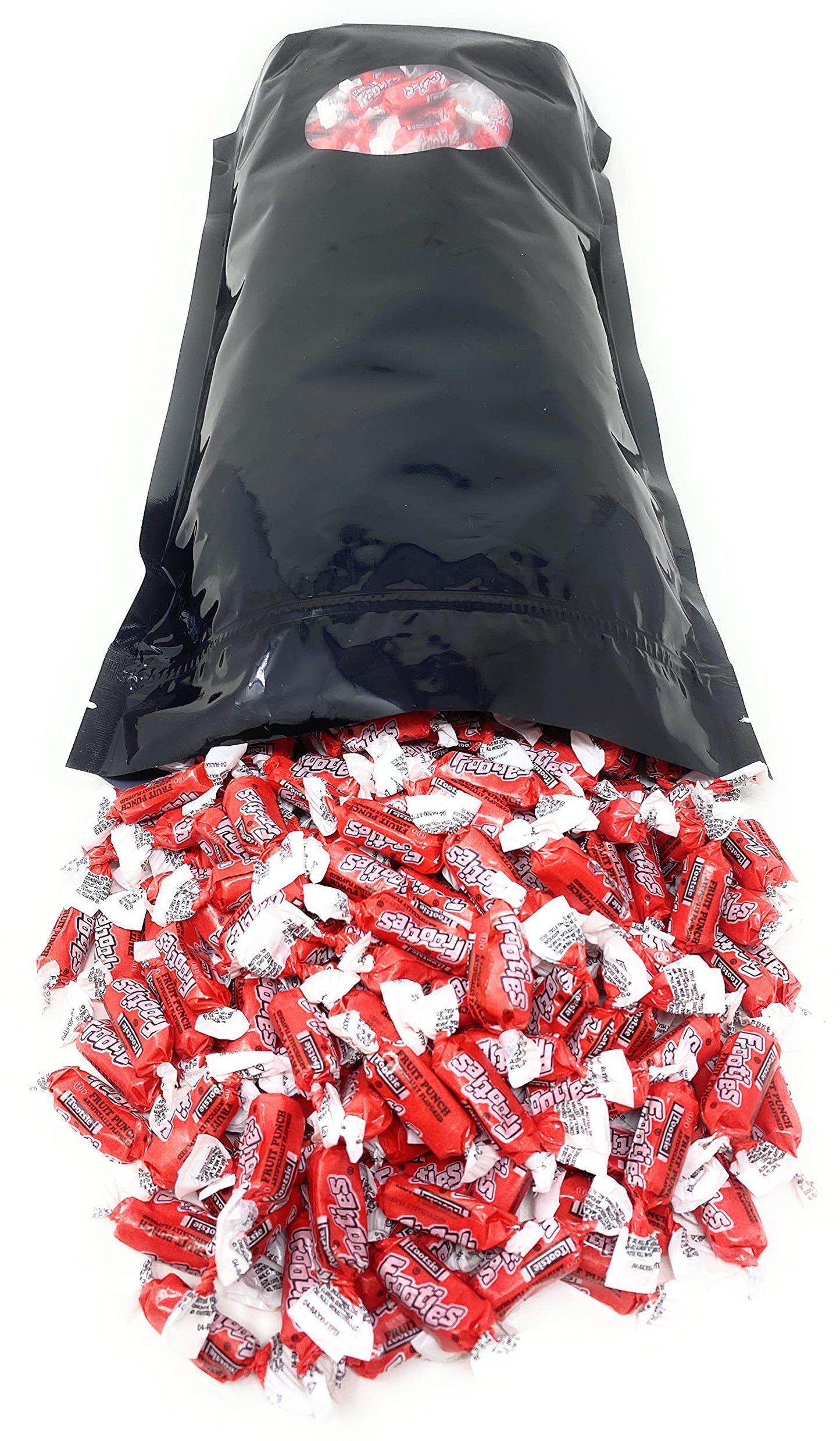 Bulk Fruit Punch Flavor Tootsie Roll Frooties Chewy Red American Taffies Candy Individually Wrapped In Resealable Assortit Bag 5