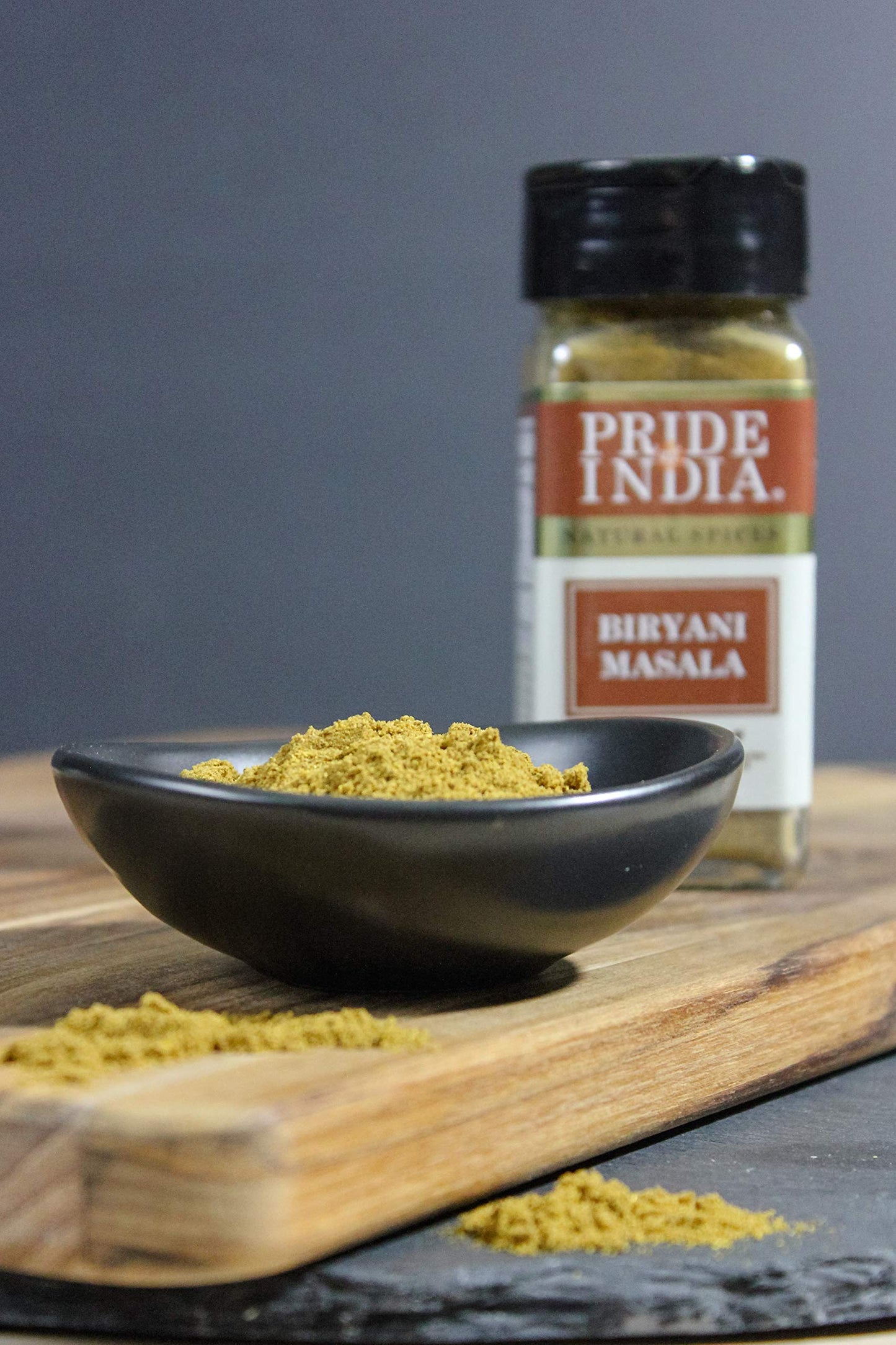 Pride Of India - Indian Biryani Masala Seasoning Spice - 2.40 Oz. Small Dual Sifter Bottle - Gourmet Spice Blend - Ideal For Lay