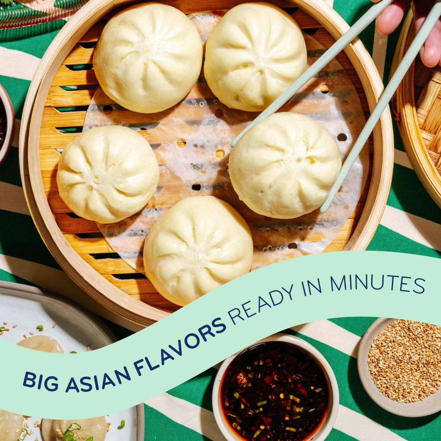 Laoban Dumplings?Spicy Beef Bao Buns?Made with Grass-Fed Beef, Onion, Chili, and Cumin?Frozen Meals Made from Scratch | No Artif