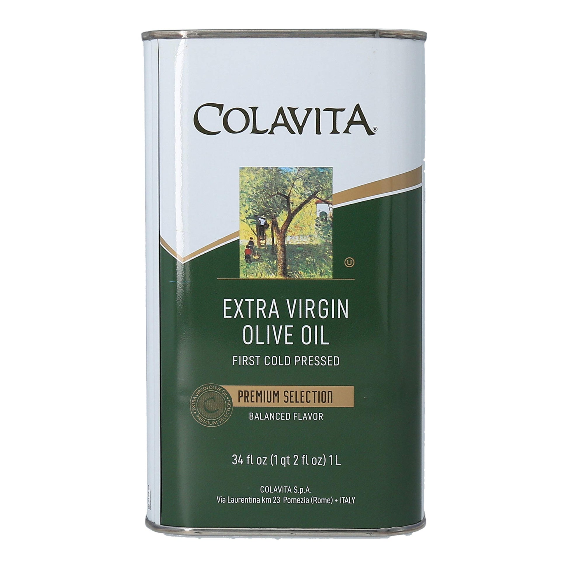 COLAVITA Extra Virgin Olive Oil Twin Pack - 34 Fl Oz Tin Each