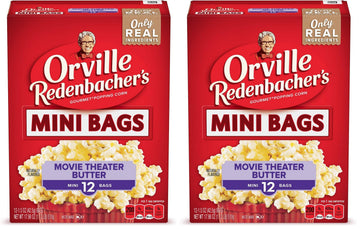 Orville Redenbachers Microwave Popcorn, Movie Theater Butter Flavor, 1.5 oz., 12-Count (Pack of 2)