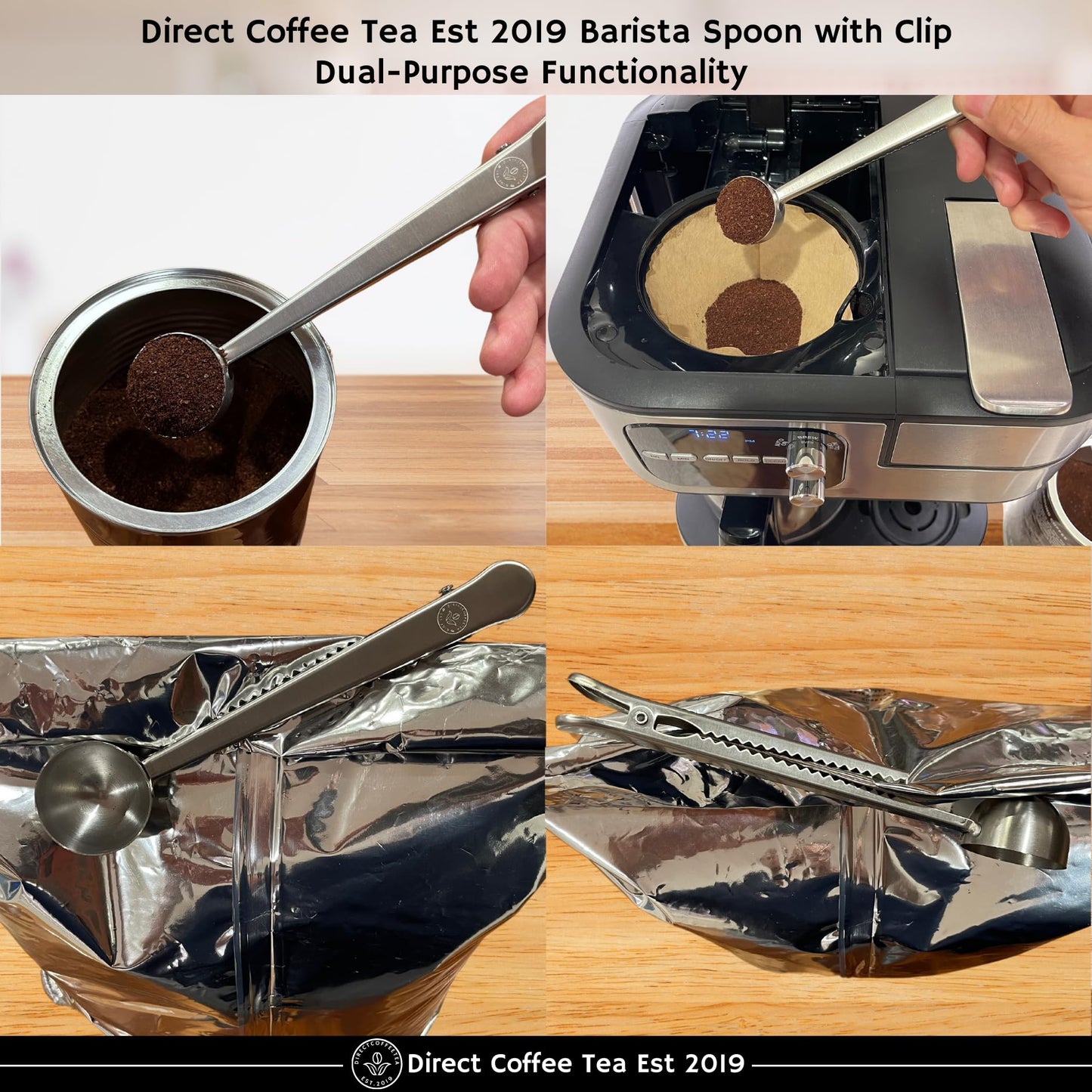 Farmer Bros Ground Coffee - Breakfast Blend  5-lb Bag - Smooth Finish  Aromatic & Mild Flavor - Includes Direct Coffee Tea Est 2019 Barista Spoon with Clip