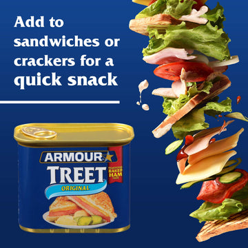 Armour Star Treet Luncheon Loaf, Canned Meat, 12 OZ (Pack of 12)
