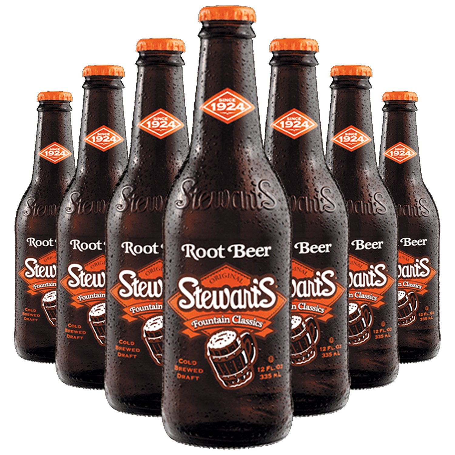 Stewarts Root Beer - Pack of 12 Bottles - 12 Fl Oz Each - Classic Root Beer Flavor