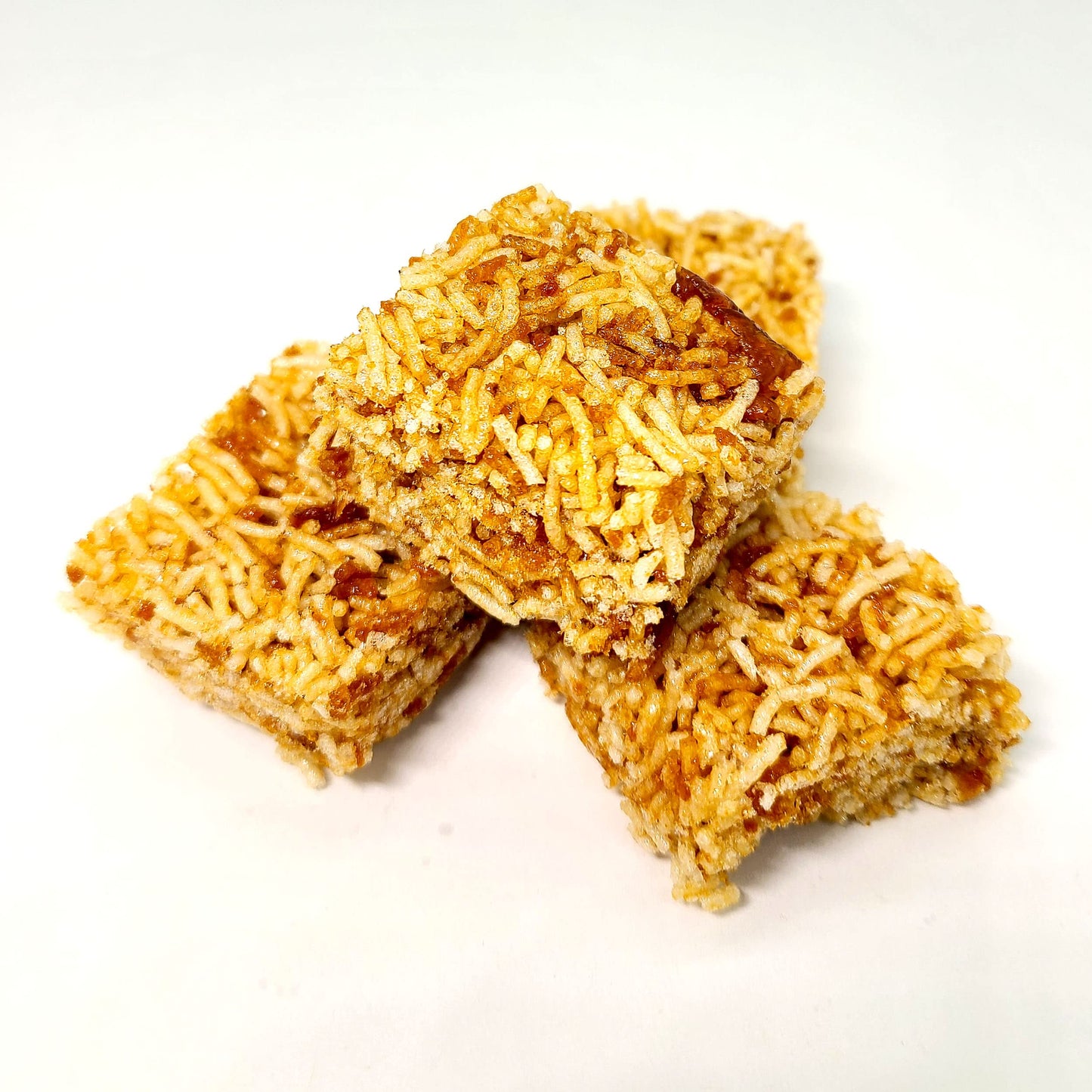Thai Mee Krob Crispy Rice Noodles Snack By Chinda 4.2 Oz.X 2 Packs With Bonus Vintage Style Metallic Bag Clip (3-Piece Set)