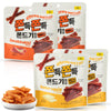 Jjondigi Korean Traditional Chewy Wheat Snack - Butter Grilled-styie Squid & Spicy Rice Cake Flavors(Tteokbokki) 4-Pack (7oz / 5