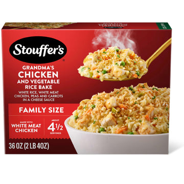 Stouffers Family Size Grandmas Chicken Vegetable Rice Bake Frozen Meal