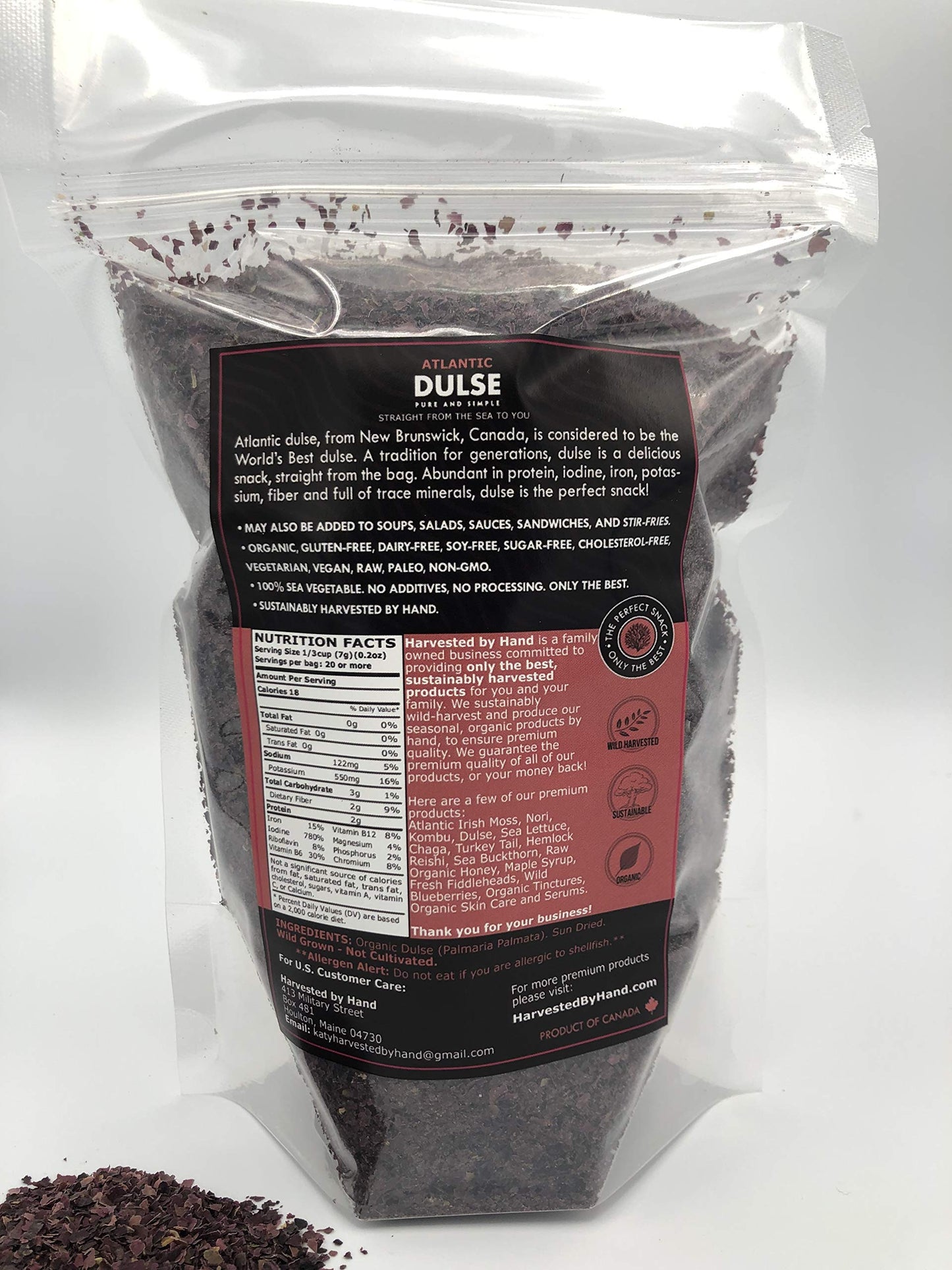 Chaga Atlantic Dulse Flakes, Organic Sea , 4 oz, Wild Harvested, Sustainably Sourced