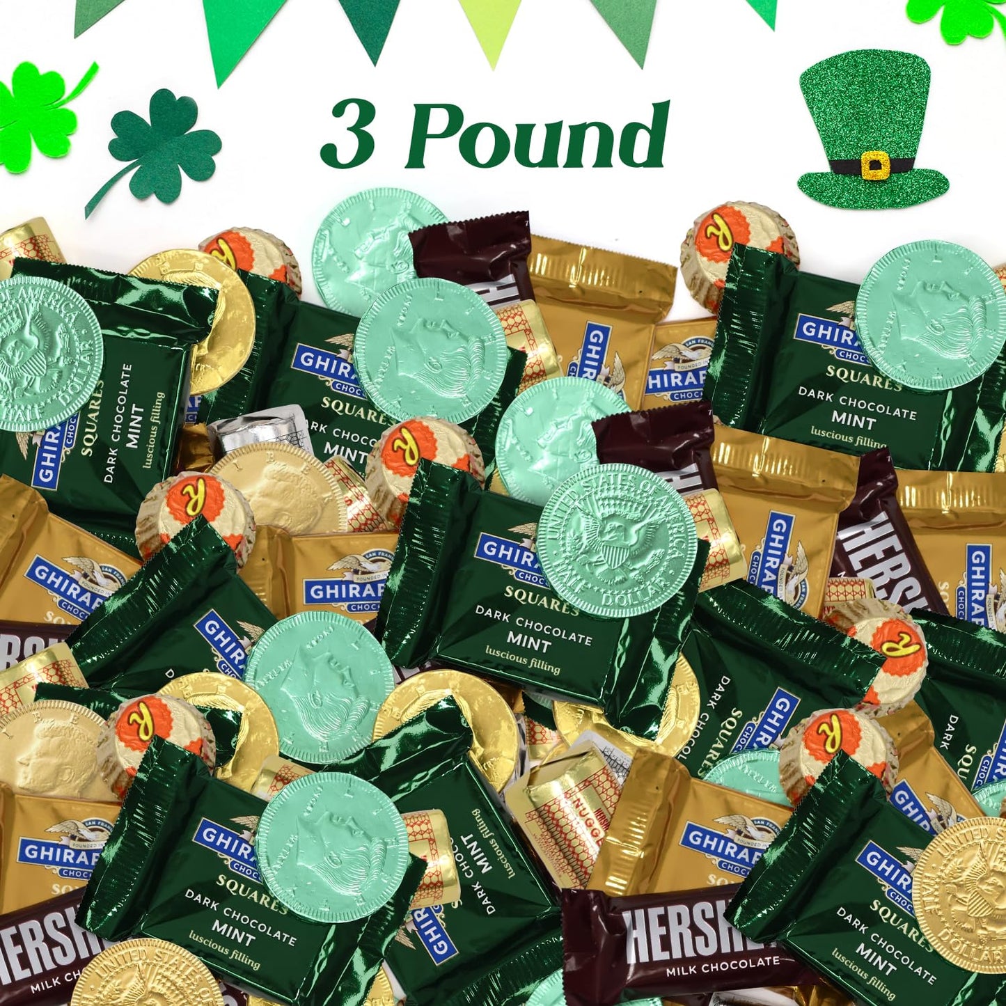 Bulk Chocolate Candy Variety Pack - 3 Pound Assorted Bulk Candy Individually Wrapped Sweets For Parties, Office Snacks, Gift Bag