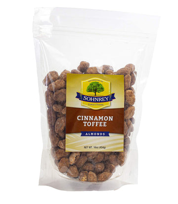 Cinnamon Butter Toffee Almonds Fresh Gourmet Sweet Salty Cinnamon Nut Crunch By Sohnrey Family Foods (16 Oz (1 Lb))