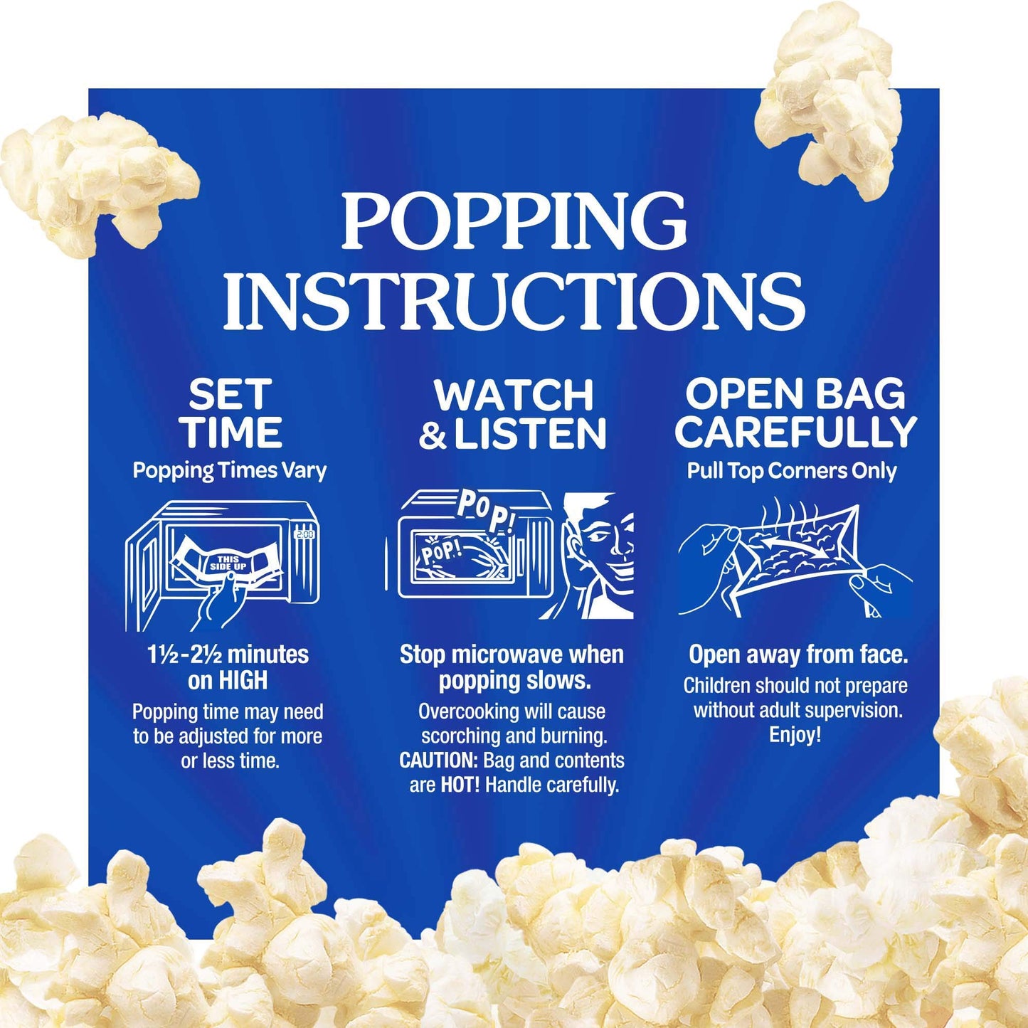Act Ii Buttery Kettle Corn Microwave Popcorn, 3-Count, 2.75-Oz. Bags (Pack Of 12)