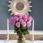 KaBloom PRIME NEXT DAY DELIVERY - Mothers Day Collection - Bouquet of 18 Fresh Purple Roses with Vase .Gift for Birthday  Anniversary  Get Well  Easter  Valentine  Mothers Day Fresh Flowers