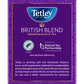 Tetley British Blend Premium Black Tea - 320 Tea Bags, Rainforest Alliance Certified, 320 Count, Rich Flavor and Aroma