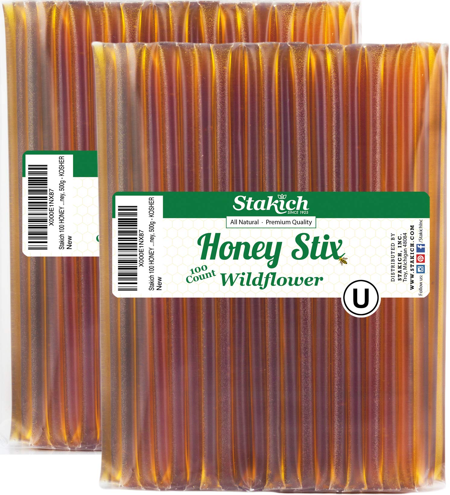 Stakich Wildflower Honey Stix (200 Stix)