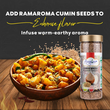 Ramaroma Cumin Seeds Whole (Jeera) Spice 3.5Oz (100G) ~ All Natural | Non-Gmo | 100% Vegan, Gluten Free | Quality Indian Spice,