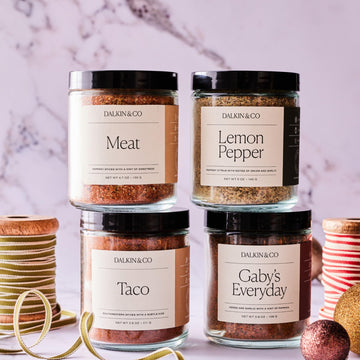 Dalkin & Co. Lemon Pepper, Bright Lemon Peel, Black Pepper, Garlic & Onion Blend, Cooking Seasoning for Pantry & Kitchen, Eco Fr