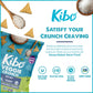 Kibo Veggie Chips Sea Salt, Plant-Based Protein, Gluten-Free, Non-Gmo, Vegan-Friendly, 3D Triangles, Crunchy, Made With Real Veg