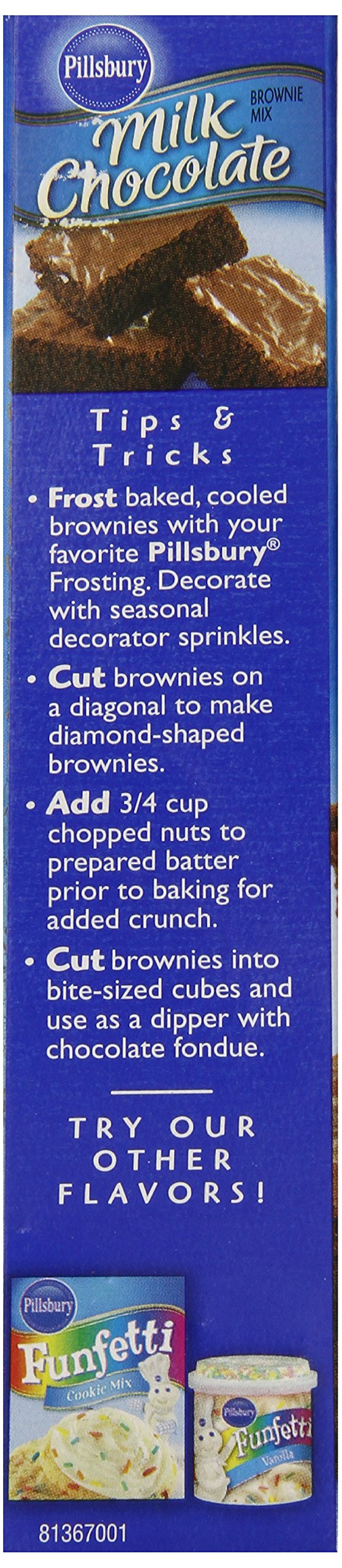 Pillsbury, Milk Chocolate Brownie Mix, Family Size, 19.5Oz Box (Pack Of 4)