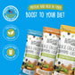 BeanVIVO Plant Based Protein Snacks - Flavors Sea Salt, Habanero BBQ & Dill Pickle with Dried Edamame, Roasted Cashew and Chickp