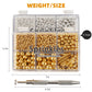 Kasvan Gold And Silver Sugar Sprinkles - Edible Candy Pearls With 4-Claw Sprinkle Pen,8.32Oz, Gift Box Pack, Baking Cake Decorat