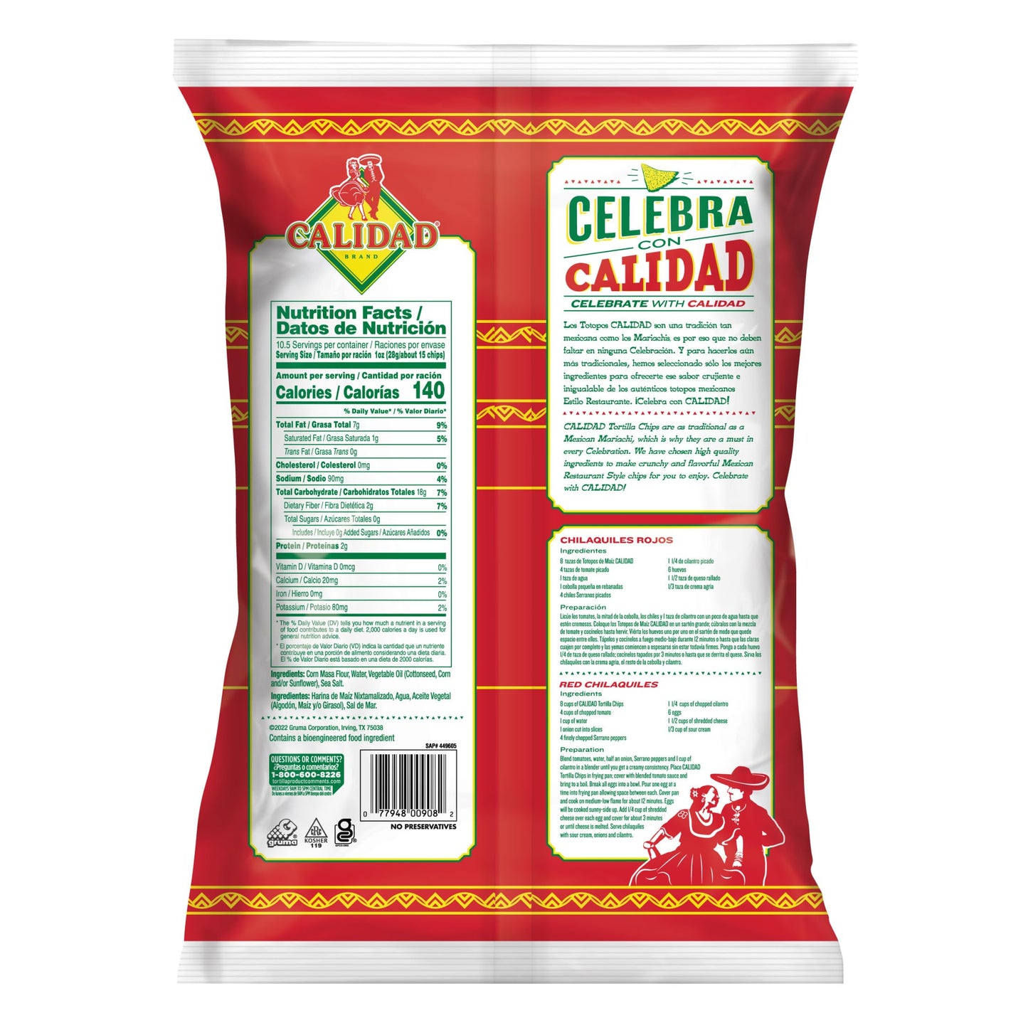 Calidad Chip Mexican Restaurant Style 10.5oz