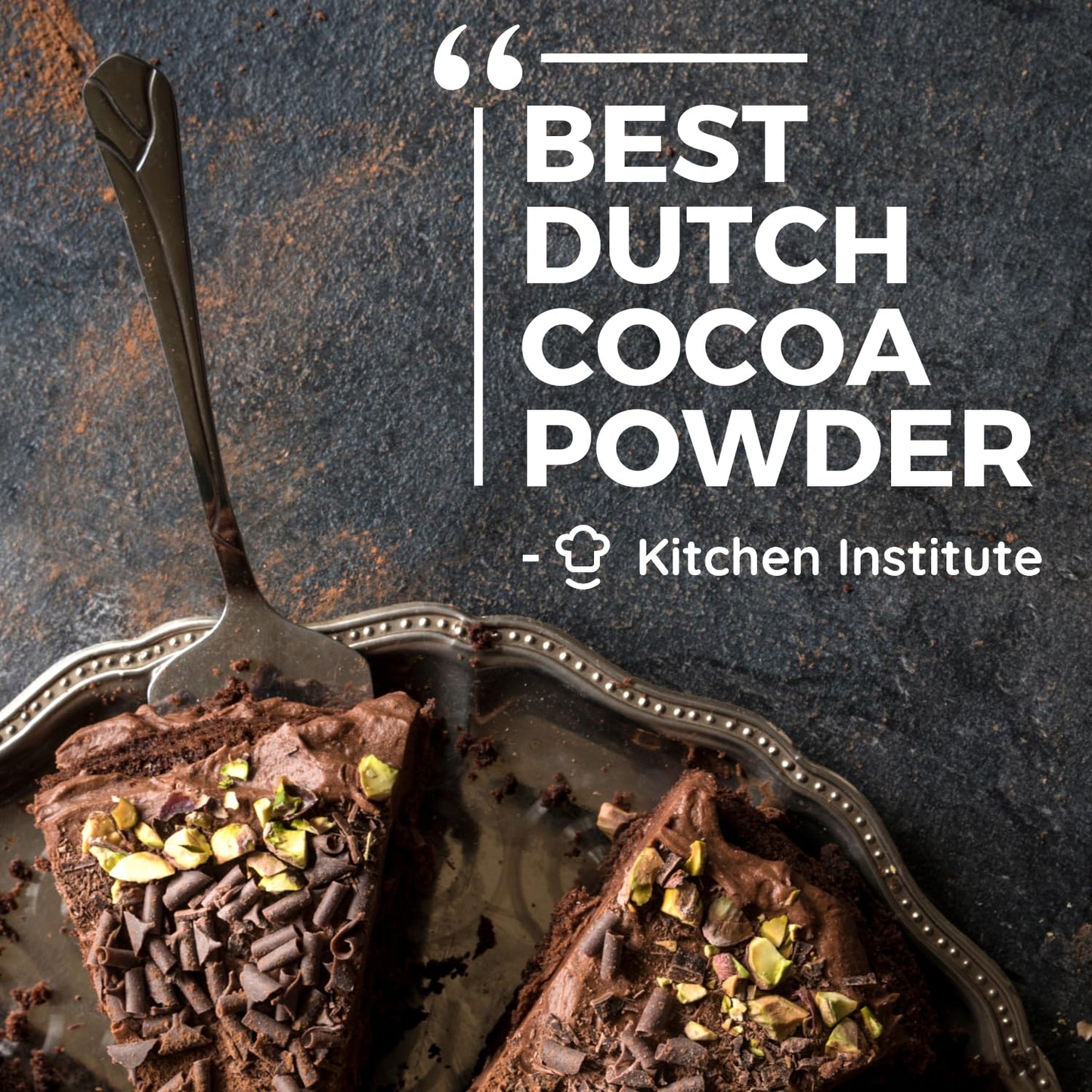 Cocoa Powder (8 Oz) Dutch Processed Cocoa Powder, Unsweetened, Extra Rich Cocoa Flavor, 22-24% Fat, Premium Culinary Grade, Non-