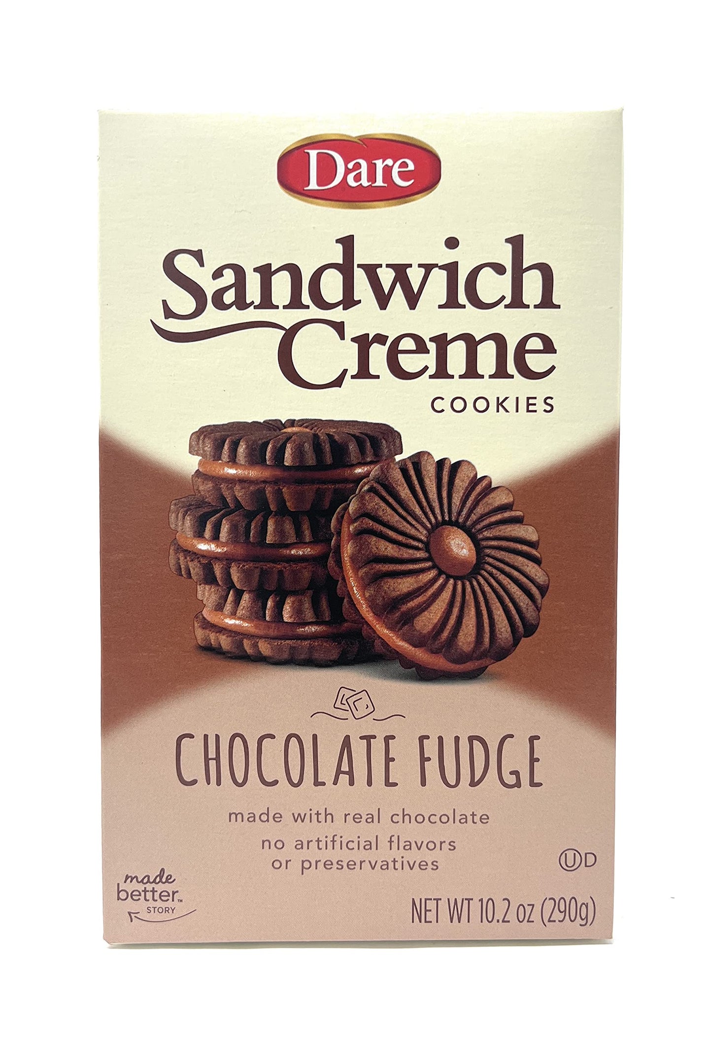 Dare Cookies, Chocolate Cream, 10.2 Oz