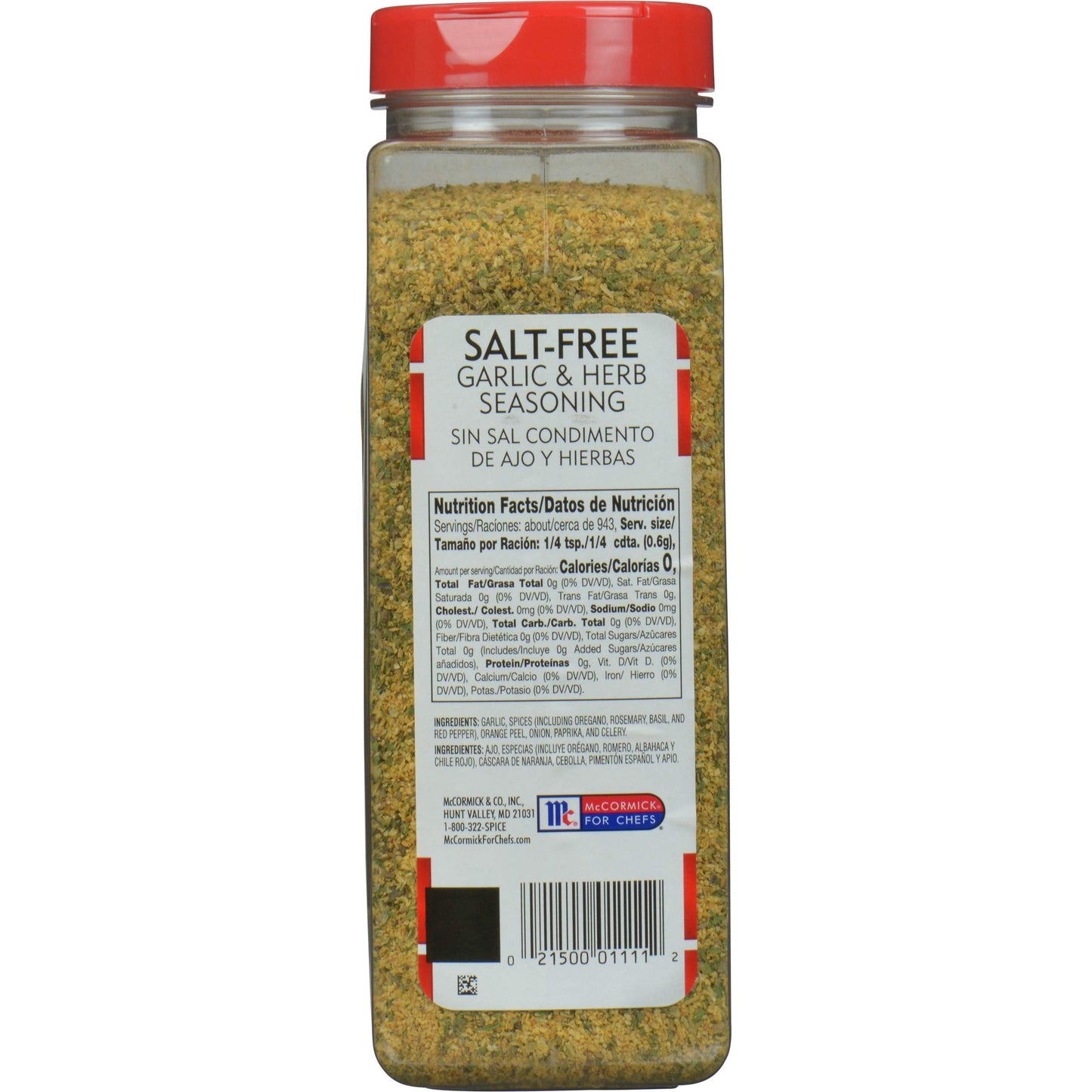 Lawrys Garlic & Herb Seasoning Blend, 20 oz - Ideal for Seafood, Beef, and Poultry