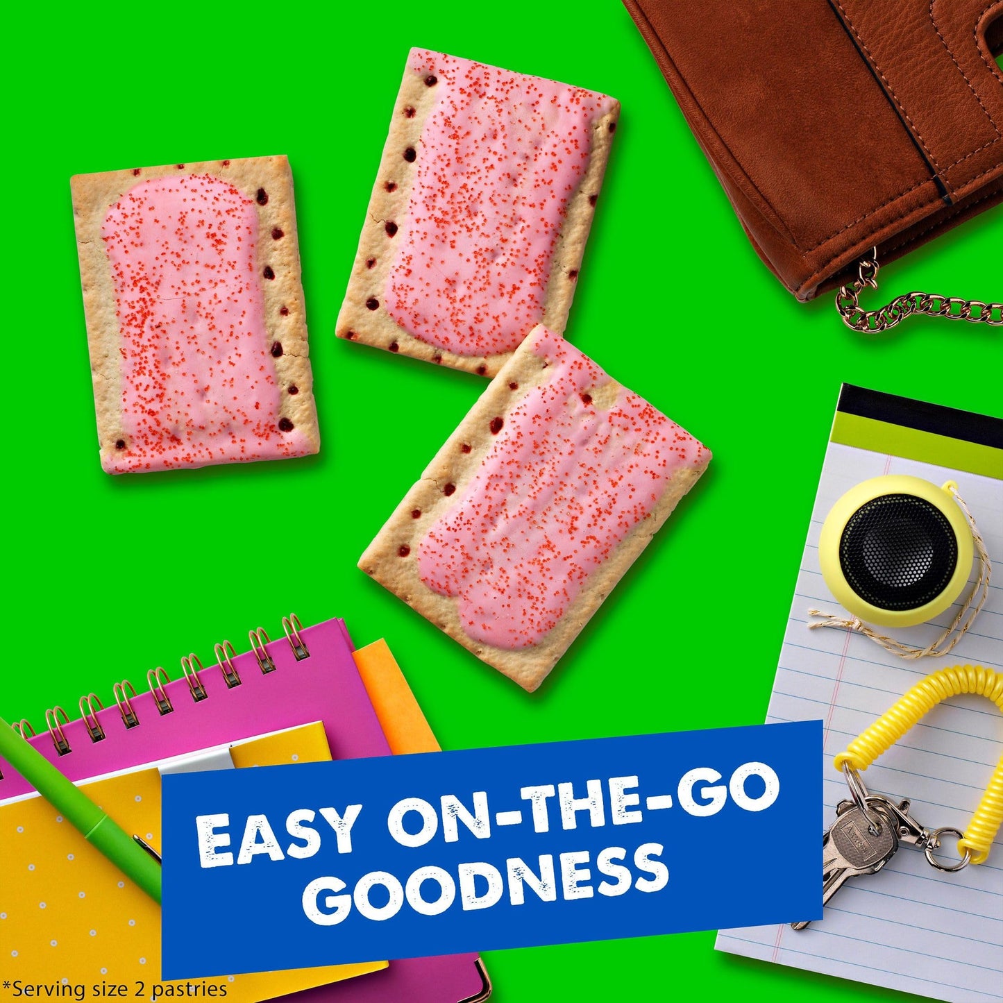 Pop-Tarts Toaster Pastries, Breakfast Food and Kids Snacks, Frosted Cherry, 10.15lb Case (96 Count)