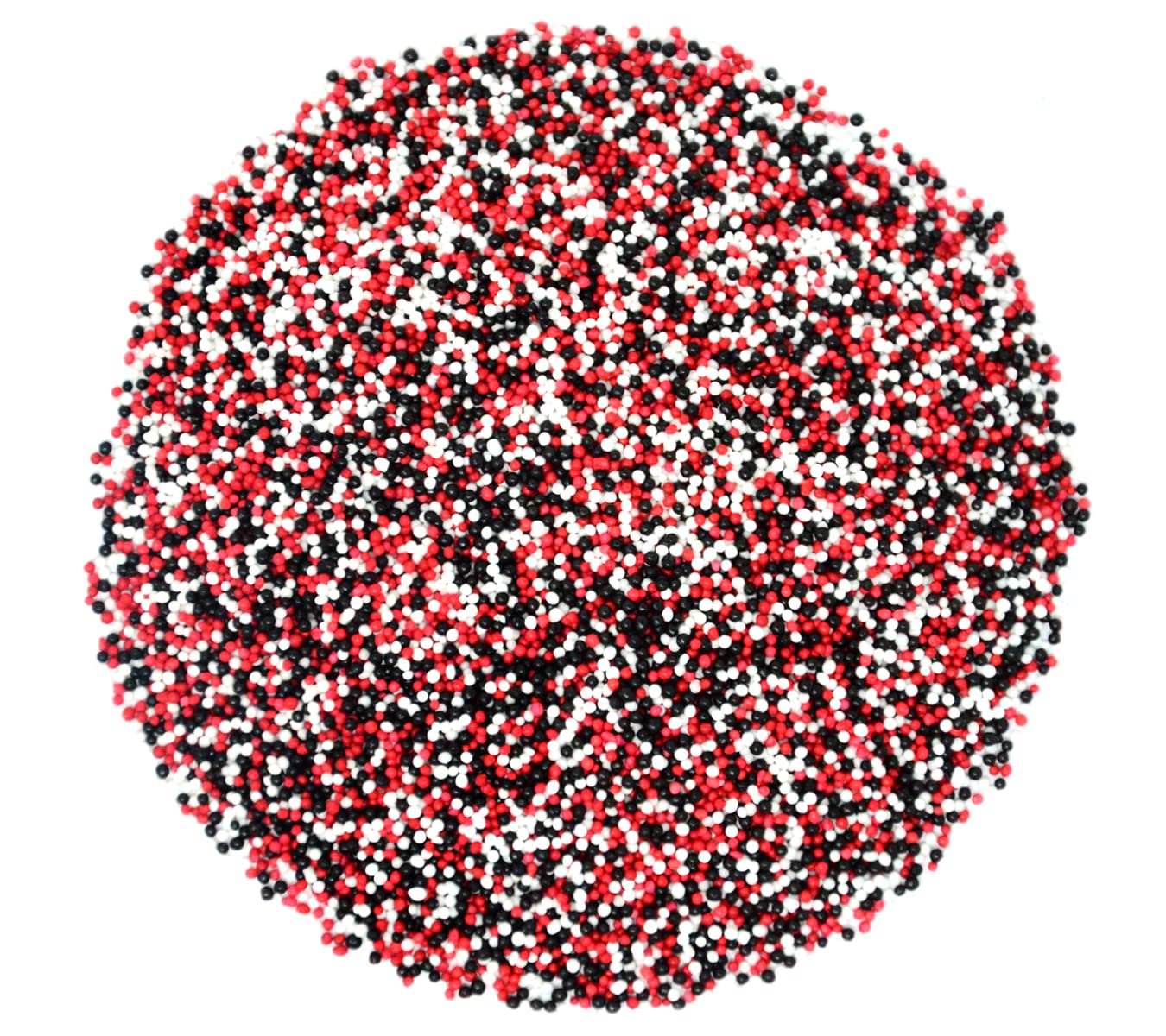 Mystic Sprinkles The Big Game Nonpareil Mix 3.8Oz Bottles (Black, Red & White)