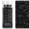 Black Sanding Sugar Sprinkles, 4.6 oz Edible Sparkling Sugar Crystals for Baking Topping, Cupcakes, Cookies, Ice Cream & Cake De