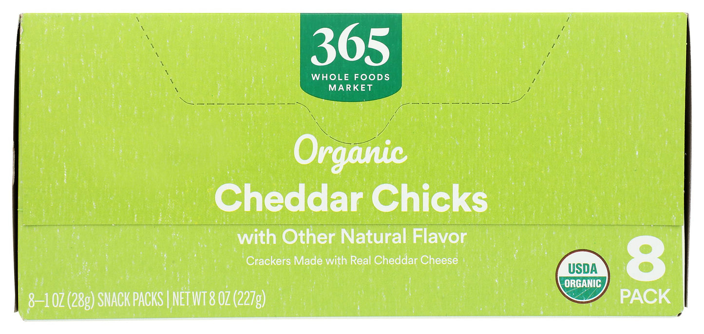 365 by Whole Foods Market, Organic Cheddar Chicks Crackers, 8 Pack