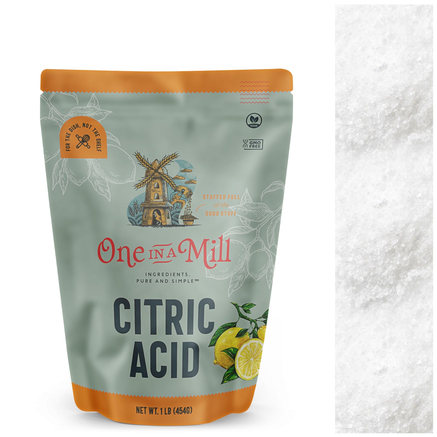 ONE IN A MILL Citric Acid Powder Food Grade Preservative 1LB