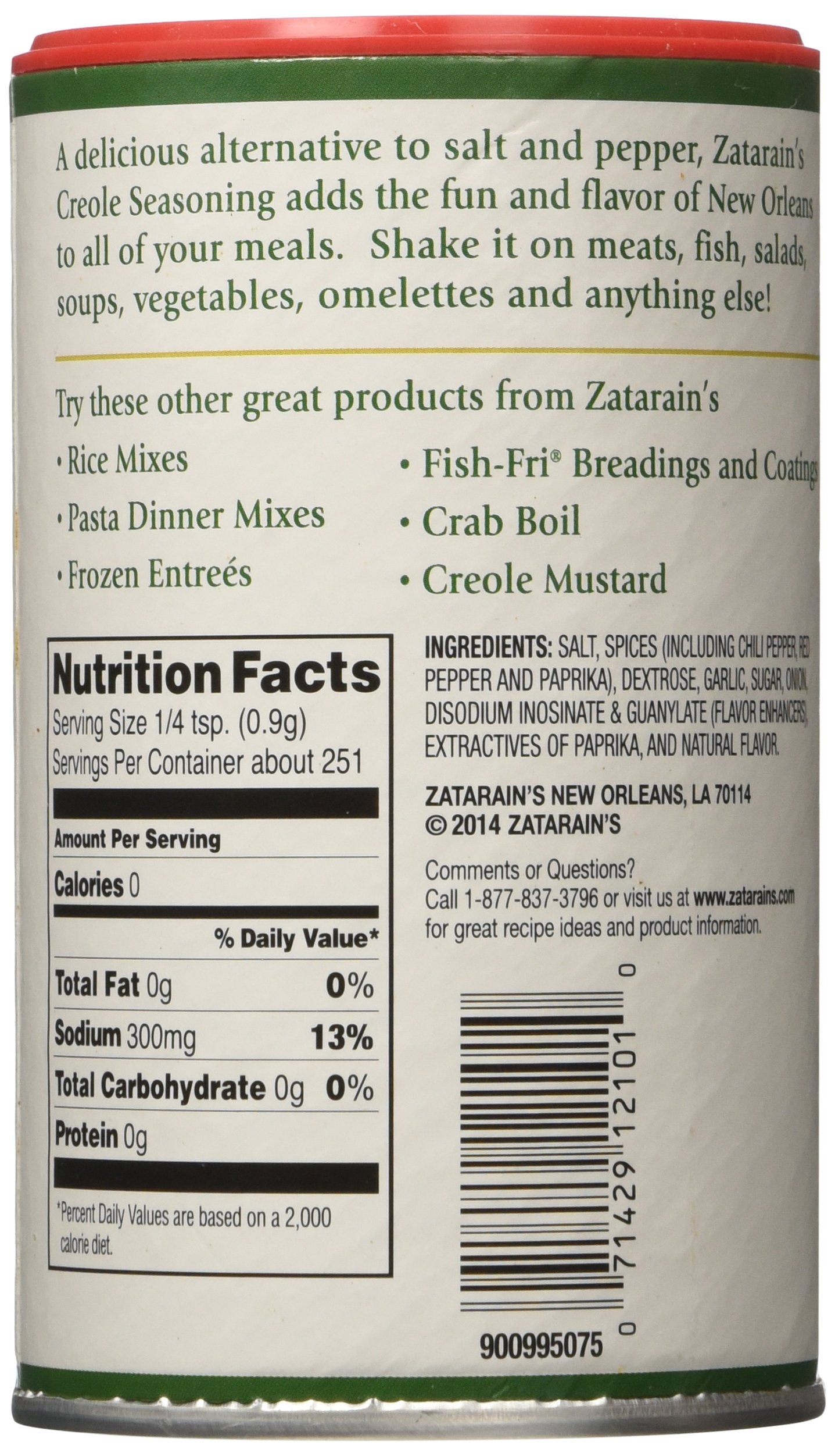 Zatarains New Orleans Traditional Creole Seasoning - 8 Oz. (Pack Of 2)