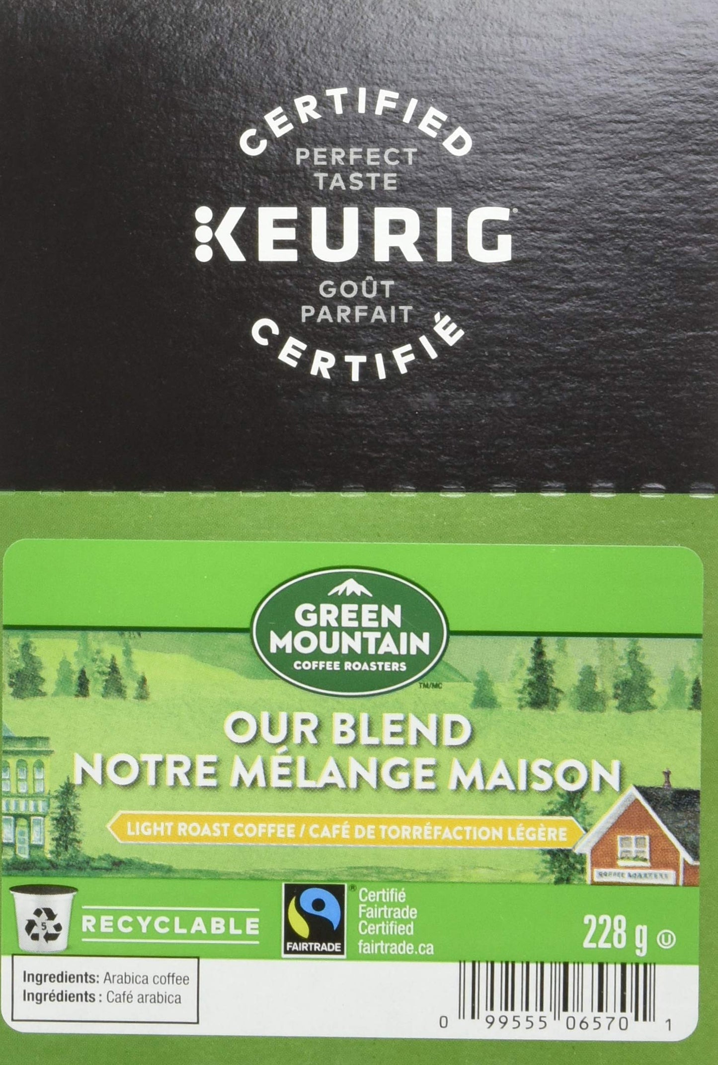 Green Mountain Coffee Our Blend K-Cup Portion Pack, Light Roast, 24 Count, Model 74-06570, Green