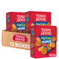 Town House FlipSides Minis Oven Baked Crackers, Lunch Snacks, House Seasoned (12 Boxes)