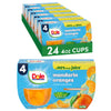 Dole Fruit Bowls Mandarin Oranges In 100% Juice Snacks, 4Oz 24 Total Cups, Gluten & Dairy Free, Bulk Lunch Snacks For Kids & Adults